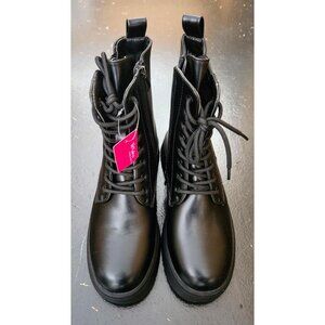 Black Fleece Lined Winter Boots Euro 39 Womens